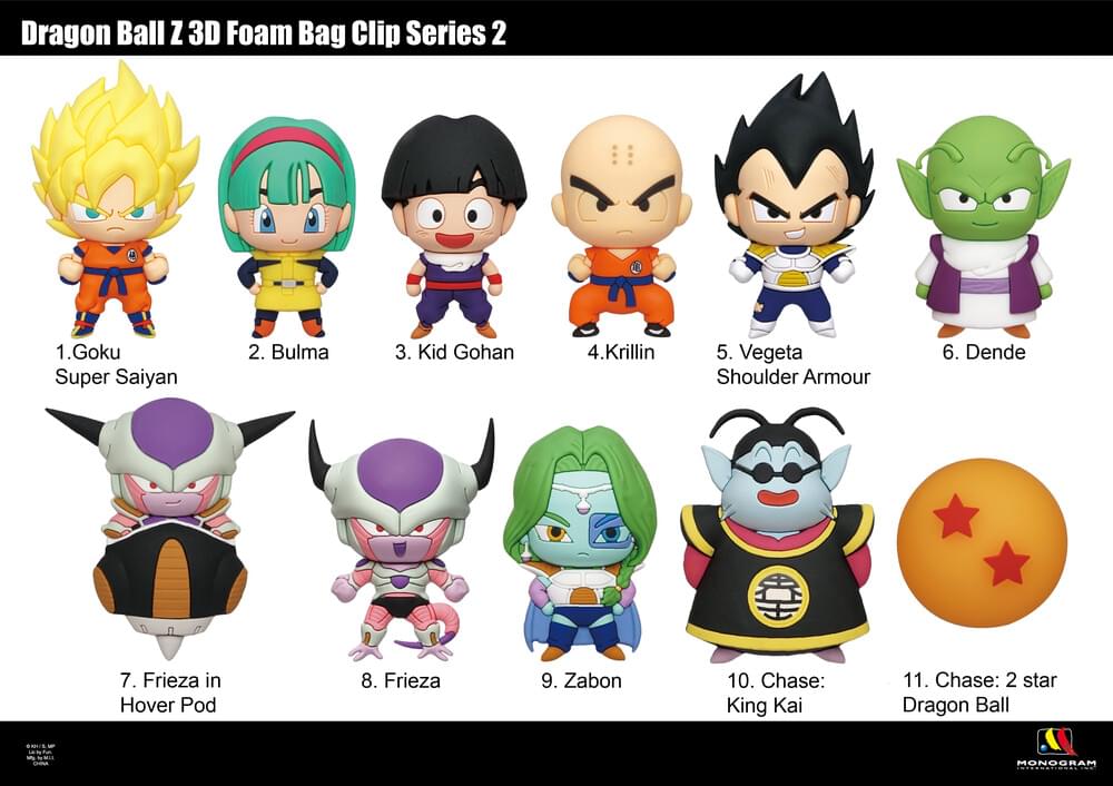 Dragon Ball Z Series 2 3D Foam Bag Clip | One Random - Image 3