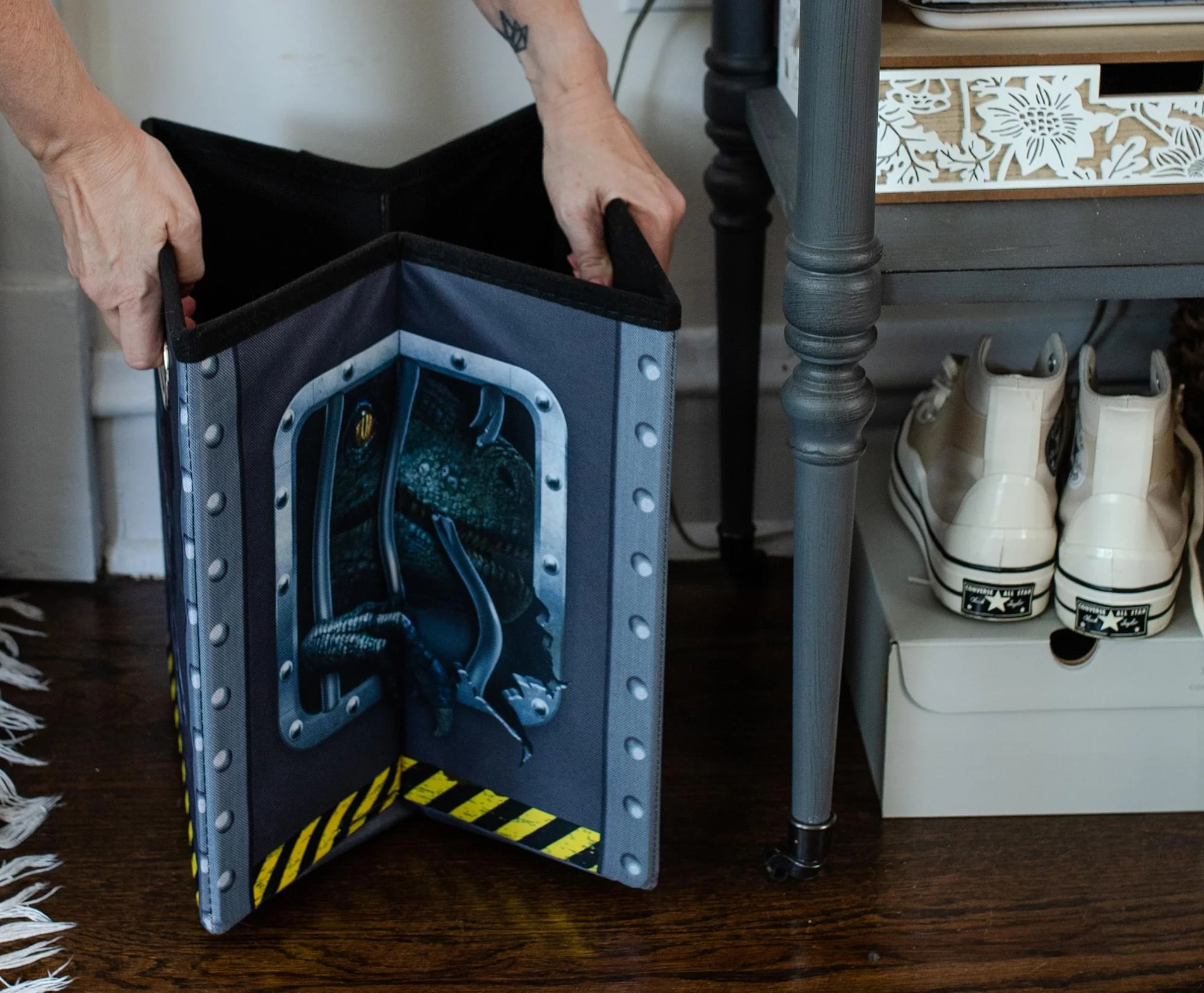 Jurassic World Foldable Storage Bin Cube Organizer with Lid | 15 Inches - Image 5