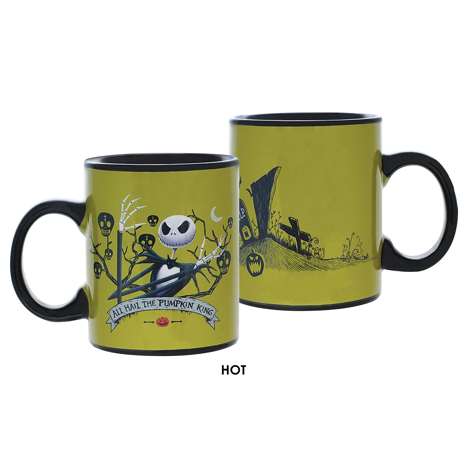 Nightmare Before Christmas Jack Skellington All Hail King Jack 11oz Heat Reveal Mug - Image 3