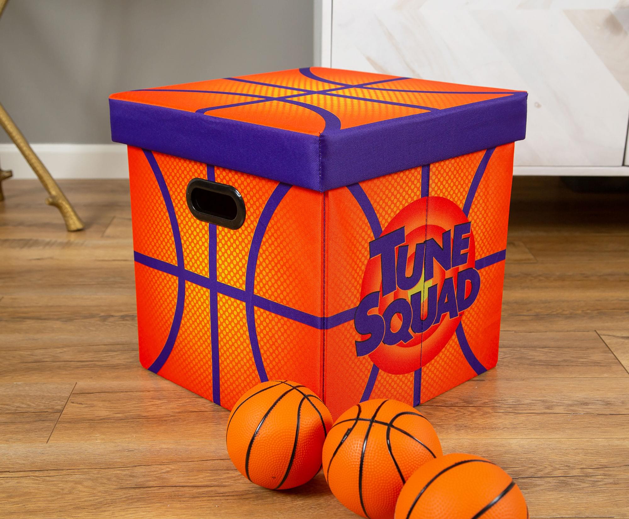 Space Jam: A New Legacy Orange Storage Bin Cube Organizer with Lid | 15 Inches - Image 3