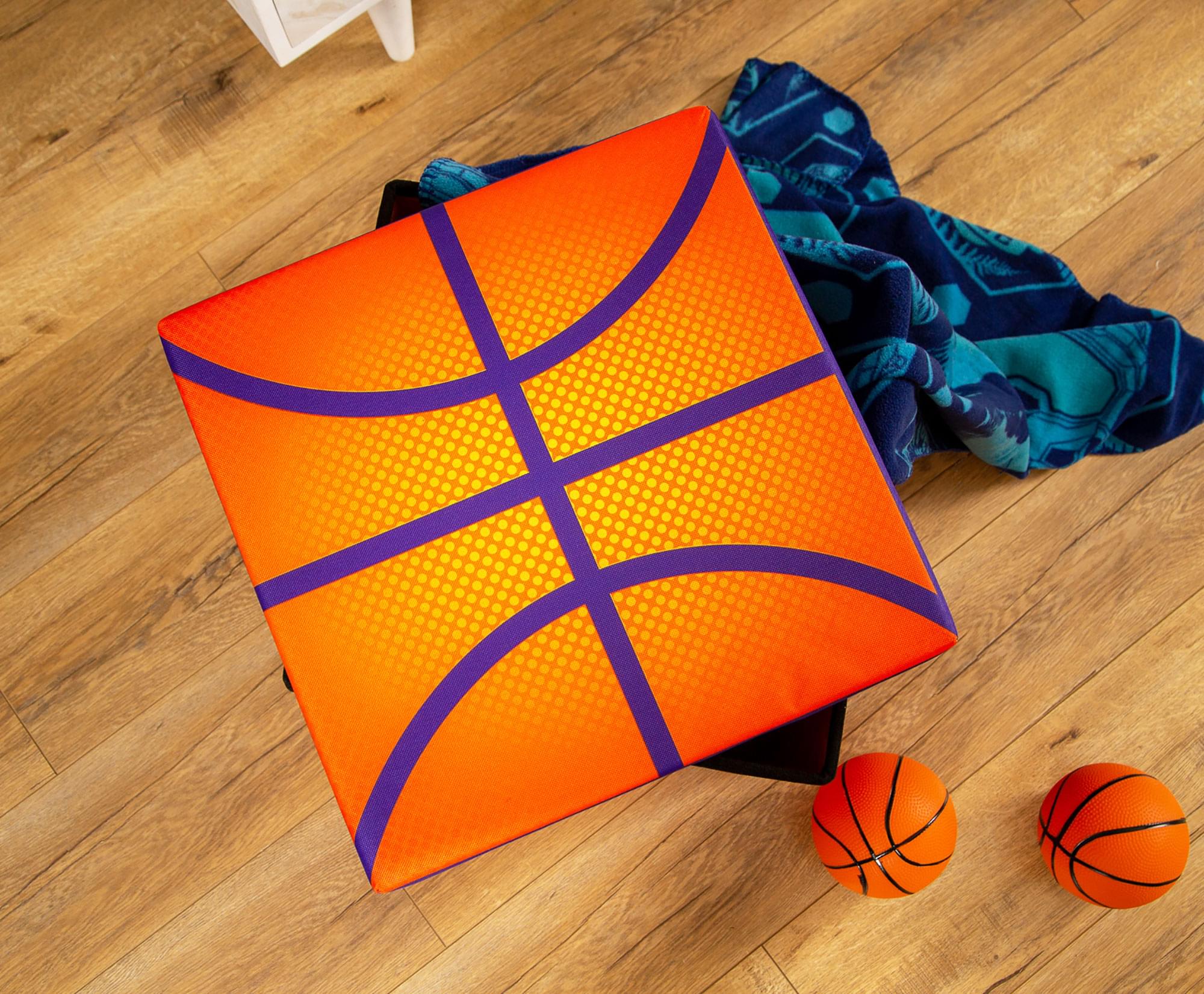 Space Jam: A New Legacy Orange Storage Bin Cube Organizer with Lid | 15 Inches - Image 5